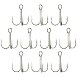 HAMEÇON TRIPLE PÊCHE HOOK TRIPLE NICKEL 8 HAMEÇON TRIPLE PÊCHE HOOK TRIPLE NICKEL -Pechpro Magasin hamecon triple peche hook triple nickel 1