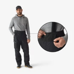 Pantalon De Pêche Imperméable Homme - FT 500 WPF Noir -Pechpro Magasin pantalon de peche impermeable homme ft 500 wpf noir 2