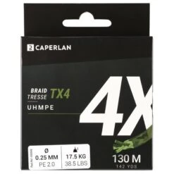 TRESSE PECHE AUX LEURRES TX4 KAKI 130M 7 TRESSE PECHE AUX LEURRES TX4 KAKI 130M -Pechpro Magasin tresse peche aux leurres tx4 kaki 130m 2