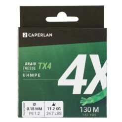 TRESSE PECHE AUX LEURRES TX4 VERT CHART 130M 7 TRESSE PECHE AUX LEURRES TX4 VERT CHART 130M -Pechpro Magasin tresse peche aux leurres tx4 vert chart 130m 2