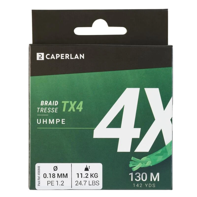 TRESSE PECHE AUX LEURRES TX4 VERT CHART 130M 5 TRESSE PECHE AUX LEURRES TX4 VERT CHART 130M – Image 3