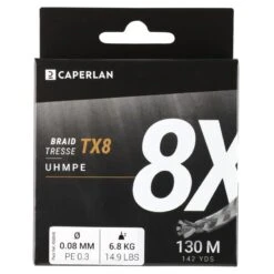 TRESSE PECHE AUX LEURRES TX8 GRIS 130M -Pechpro Magasin tresse peche aux leurres tx8 gris 130m 2