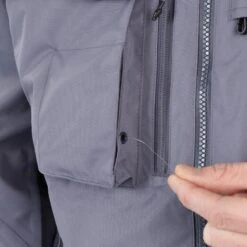 Veste De Pêche Imperméable 500 Grise -Pechpro Magasin veste de peche impermeable 500 grise 3